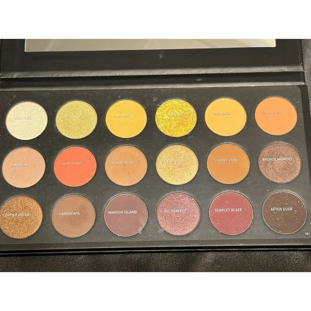 Morphe 18S Sunset Beats 18 Pressed Powder Palette Eyeshadow Makeup New